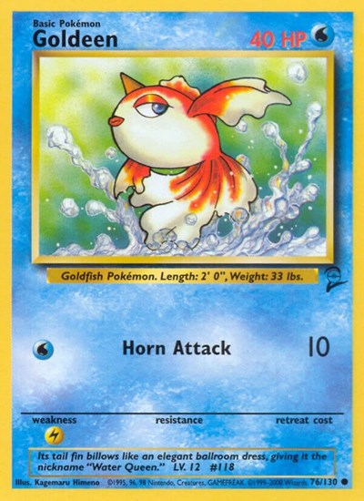 Goldeen (Base Set 2) Heavy Play