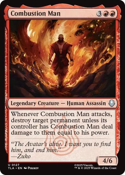 Combustion Man (Avatar: The Last Airbender) Light Play Foil