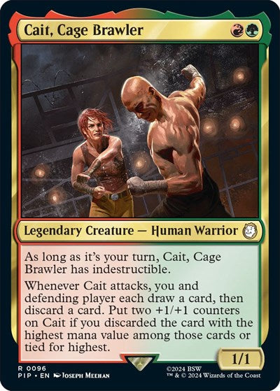 Cait, Cage Brawler (Universes Beyond: Fallout) Light Play