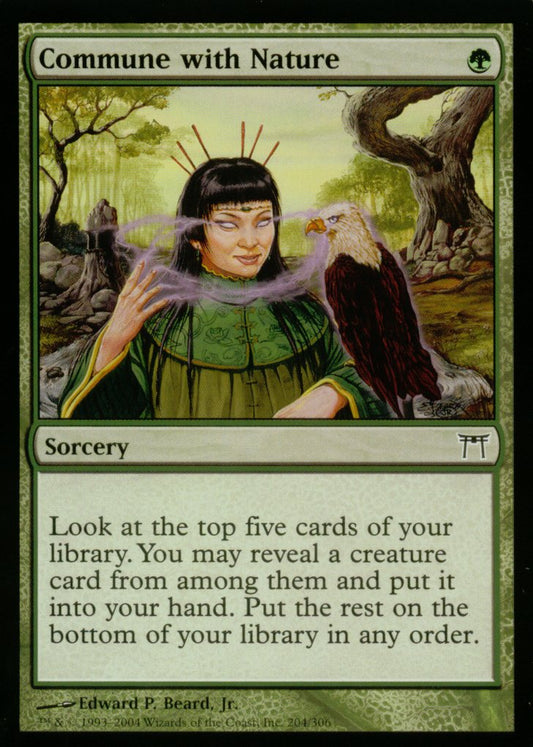 Commune with Nature (Champions of Kamigawa) Light Play