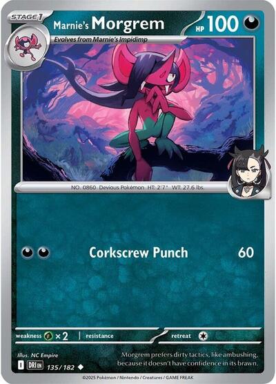 Marnie's Morgrem (SV10: Destined Rivals) Light Play Reverse Holofoil