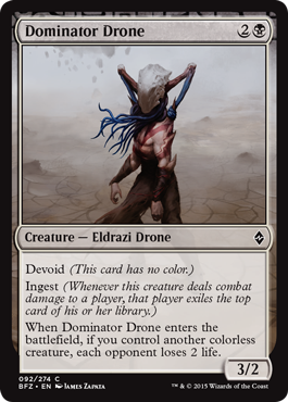 Dominator Drone (Battle for Zendikar) Light Play Foil