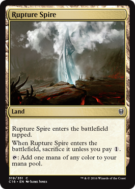 Rupture Spire (Commander 2016 Edition) Light Play