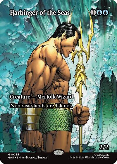 Harbinger of the Seas (Borderless) (Marvel Eternal-Legal) Light Play