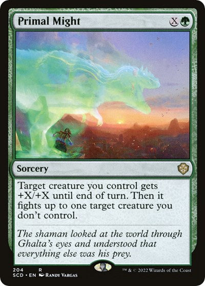 Primal Might (Commander 2022 Starter Decks) Light Play