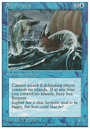 Sea Serpent (4th Edition) Light Play