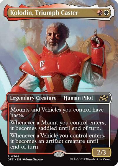 Kolodin, Triumph Caster (Borderless) (Aetherdrift) Light Play Foil