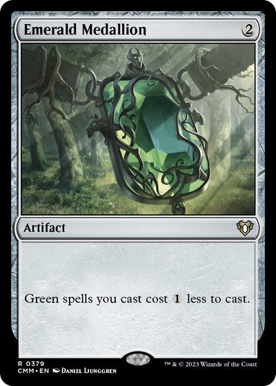 Emerald Medallion (Commander Masters) Light Play Foil