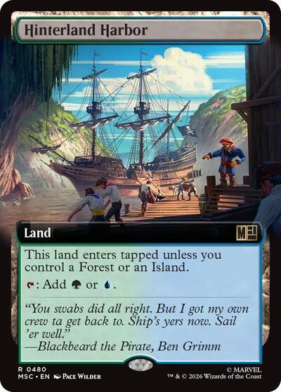Hinterland Harbor (Extended Art) (Commander: Marvel Super Heroes) Light Play