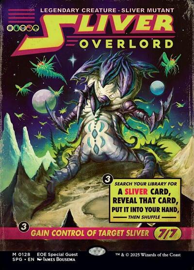 Sliver Overlord (Showcase) (Special Guests) Light Play Foil