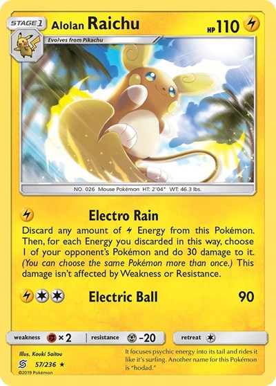 Alolan Raichu (SM - Unified Minds) Light Play Holofoil