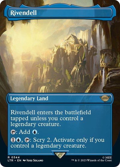 Rivendell (Borderless) (Universes Beyond: The Lord of the Rings: Tales of Middle-earth) Light Play