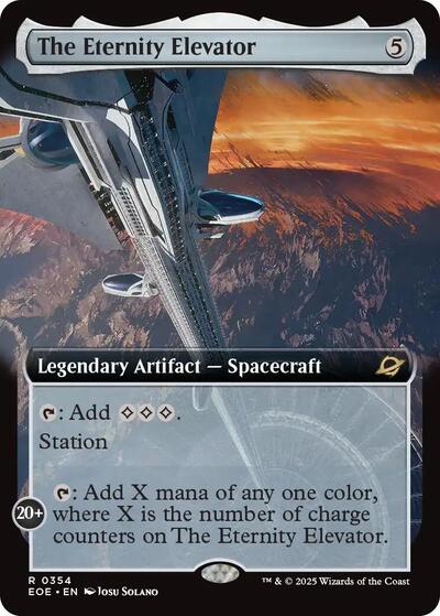 The Eternity Elevator (Extended Art) (Edge of Eternities) Light Play Foil