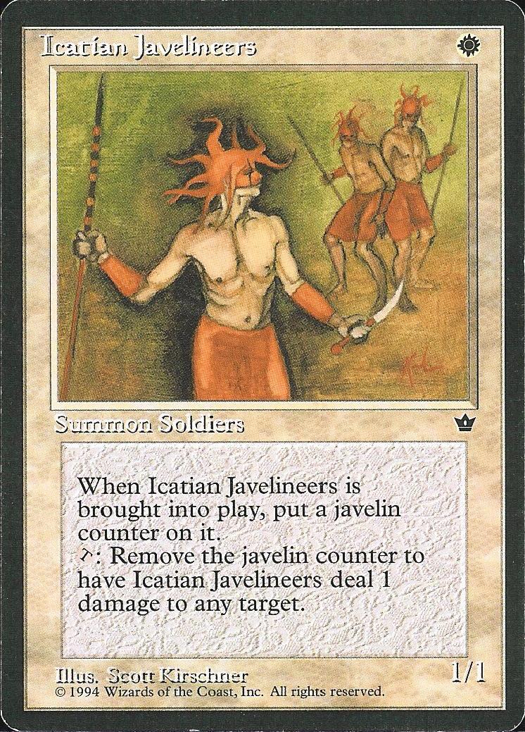 Icatian Javelineers (Kirschner) (Fallen Empires) Medium Play