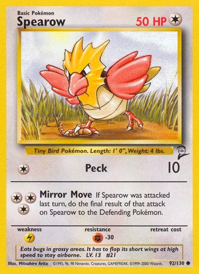 Spearow (Base Set 2) Medium Play