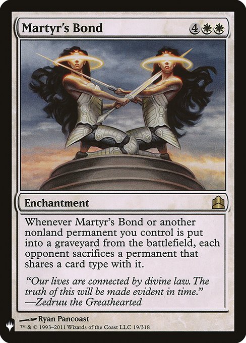 Martyr's Bond (Mystery Booster) Light Play