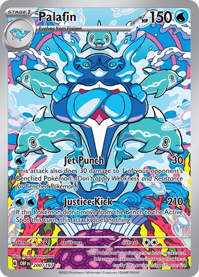 Palafin - 200 (Scarlet and  Violet: Obsidian Flames) Light Play Holofoil