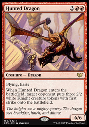 Hunted Dragon (Commander 2015) Heavy Play
