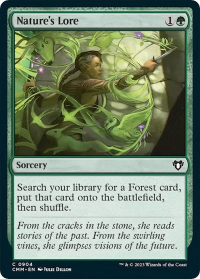Nature's Lore (Commander Masters) Light Play