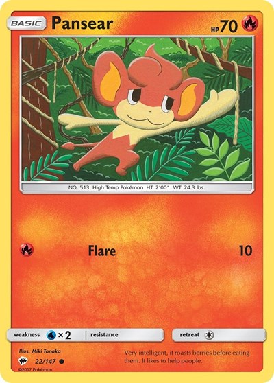 Pansear (SM - Burning Shadows) Medium Play