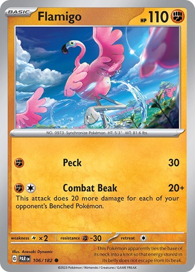 Flamigo (Scarlet and Violet: Paradox Rift) Light Play Reverse Holofoil