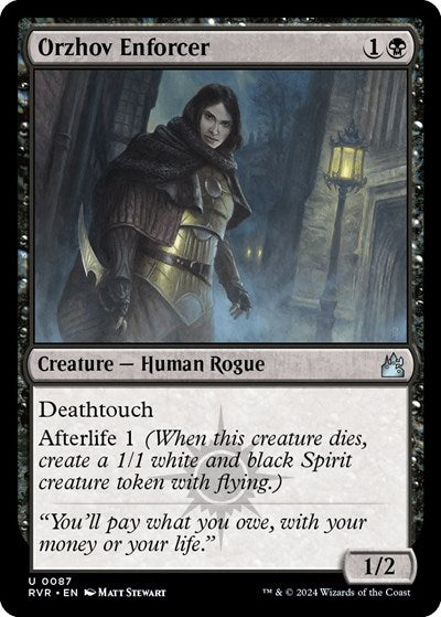 Orzhov Enforcer (Ravnica Remastered) Light Play Foil