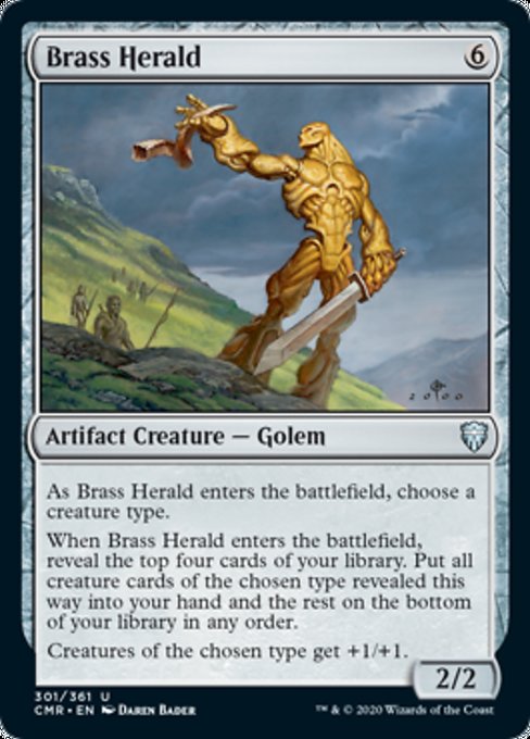 Brass Herald (Commander Legends) Damaged / Poor