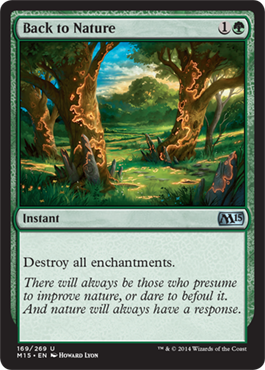 Back to Nature (Magic 2015 Core Set) Light Play