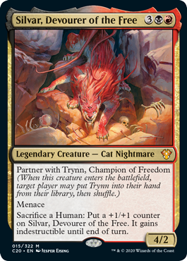 Silvar, Devourer of the Free (Commander 2020 Ikoria) Light Play