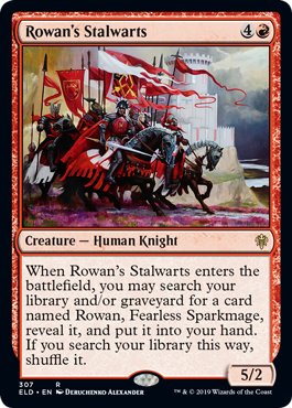 Rowan's Stalwarts (Throne of Eldraine) Light Play