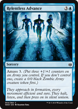 Relentless Advance (War of the Spark) Light Play