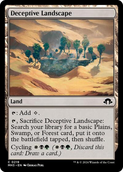 Deceptive Landscape (Modern Horizons 3) Light Play Foil