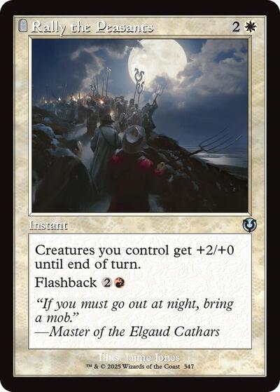 Rally the Peasants (Retro Frame) (Innistrad Remastered) Light Play