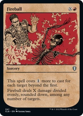 Fireball (Showcase) (Commander Legends: Battle for Baldur's Gate) Light Play