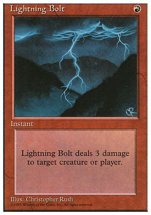 Lightning Bolt (4th Edition) Damaged / Poor