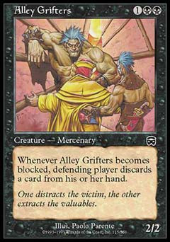 Alley Grifters (Mercadian Masques) Light Play
