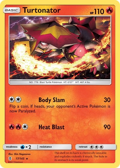 Turtonator (SM - Guardians Rising) Damaged / Poor Reverse Holofoil