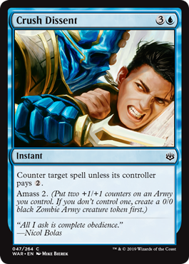 Crush Dissent (War of the Spark) Light Play