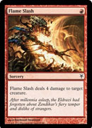 Flame Slash (Duel Decks: Sorin vs Tibalt) Damaged / Poor