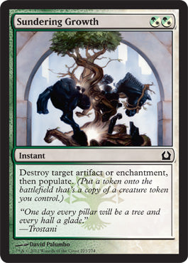 Sundering Growth (Return to Ravnica) Light Play Foil