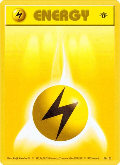 Lightning Energy (Base Set (Shadowless)) Light Play Unlimited