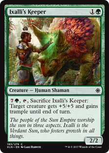 Ixalli's Keeper (Ixalan) Light Play Foil