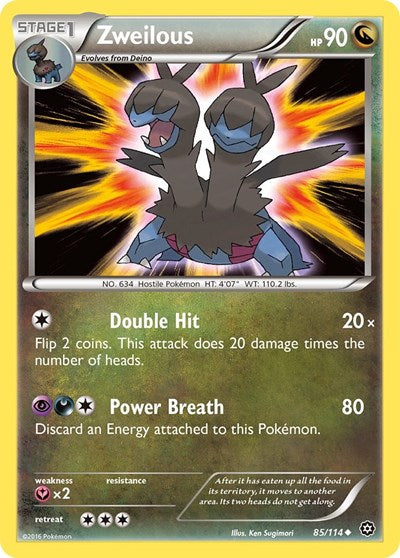 Zweilous (XY - Steam Siege) Medium Play