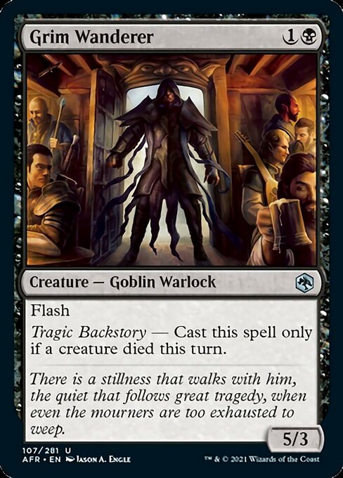 Grim Wanderer (Adventures in the Forgotten Realms) Light Play Foil