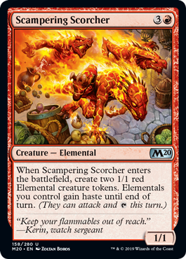 Scampering Scorcher (Magic 2020 Core Set) Light Play