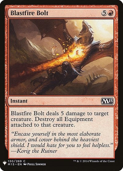 Blastfire Bolt (Mystery Booster) Light Play