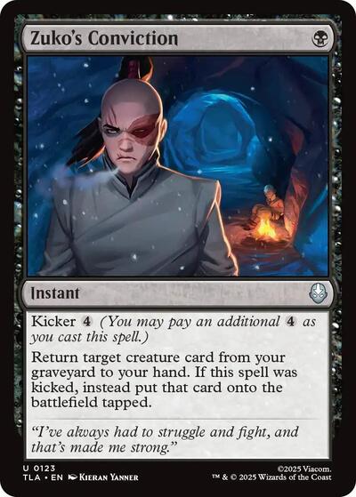 Zuko's Conviction (Avatar: The Last Airbender) Light Play Foil
