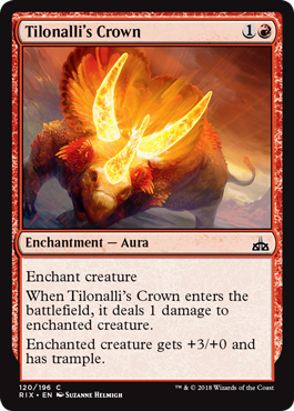 Tilonalli's Crown (Rivals of Ixalan) Light Play Foil