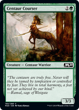Centaur Courser (Magic 2020 Core Set) Light Play
