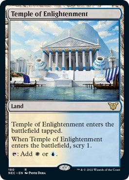 Temple of Enlightenment (Commander: Kamigawa: Neon Dynasty) Light Play